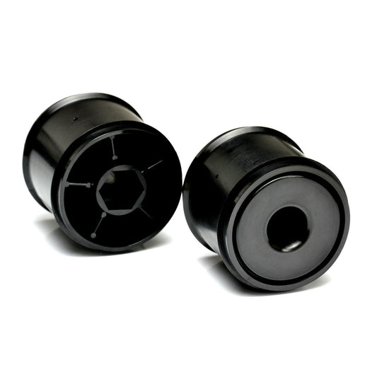 Image of Exotek 1/10 Scale F1 Black Dish Rear Wheels (2pcs) EXO2121 (Fits Exotek Tires)