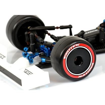 Image of F1 1/10 Rubber Tires V2- Front 38X (Red-Medium)
