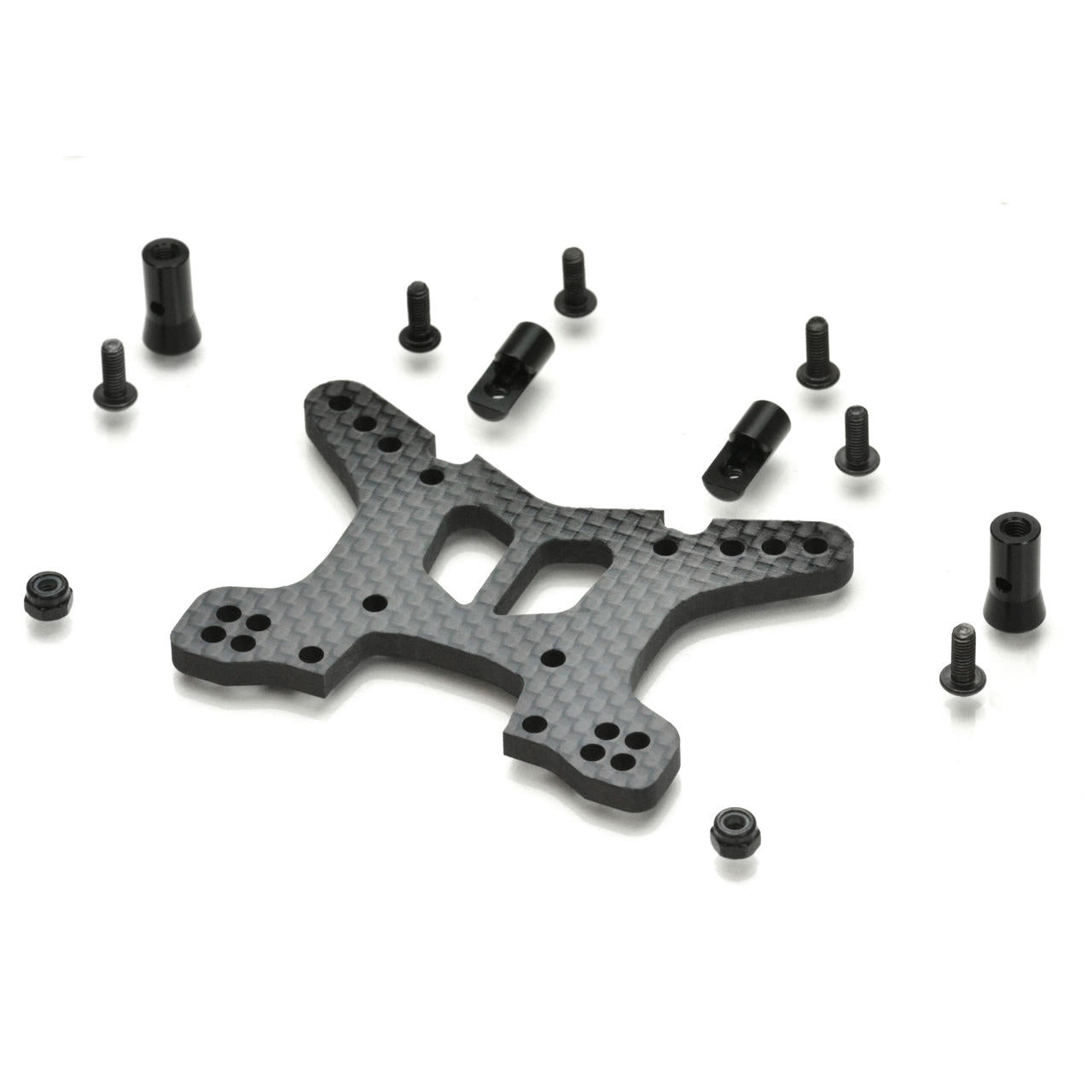Image of Carbon Fiber Shock Tower, Front, for 4WD Slash/Rally