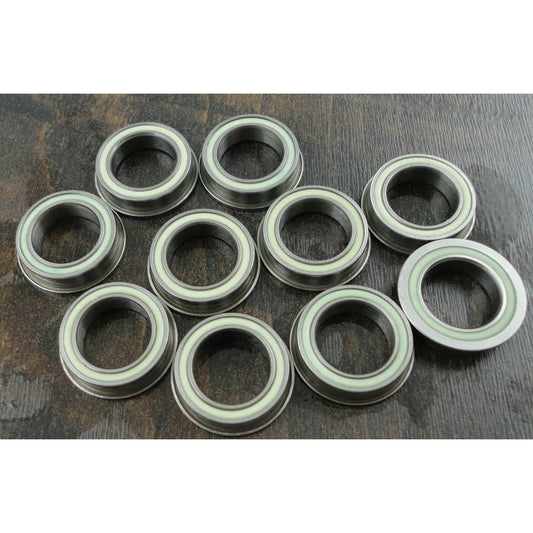 10x15x4mm Flanged Poly Amide Seal Bearings (10 pcs)