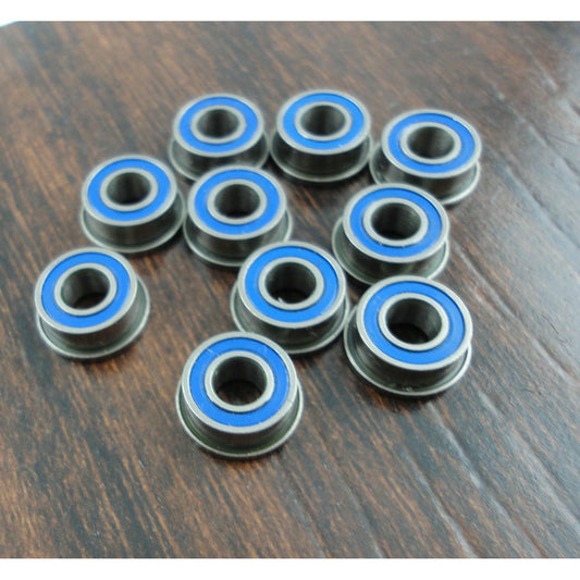 4x9x4mm FLANGED Stainless Steel Bearings (Blue Rubber Seal) 10 Pieces