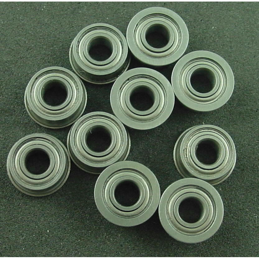 Image of 4 x 9 x 4 FLANGED Metal Shield Bearing 4x9mm F684ZZ (10-Pack)