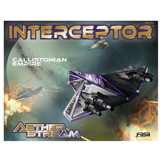 Image of FASA Aether Stream Interceptor Space Combat Callistonian Empire Squadron Set
