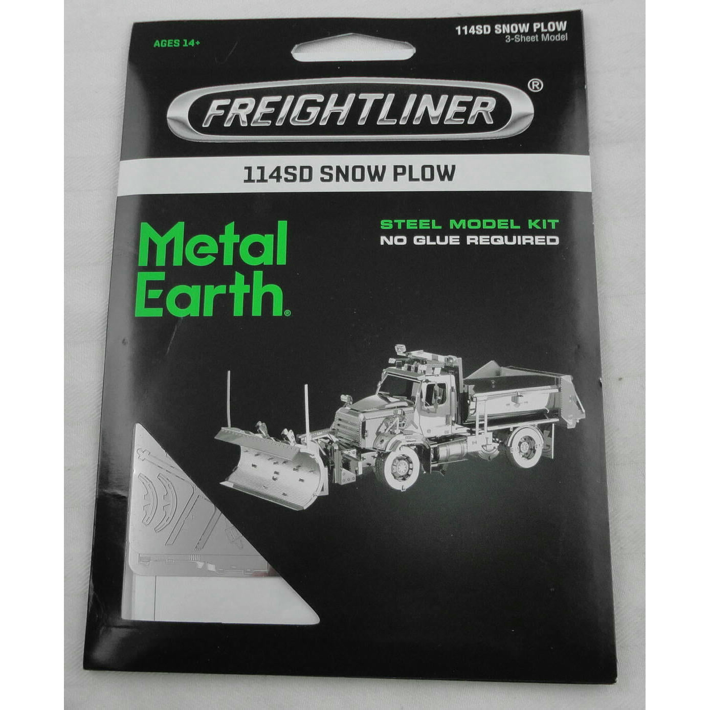 Image of Metal Earth 3D Laser Cut Steel Puzzle Model Kit - 114SD Snow Plow MMS147