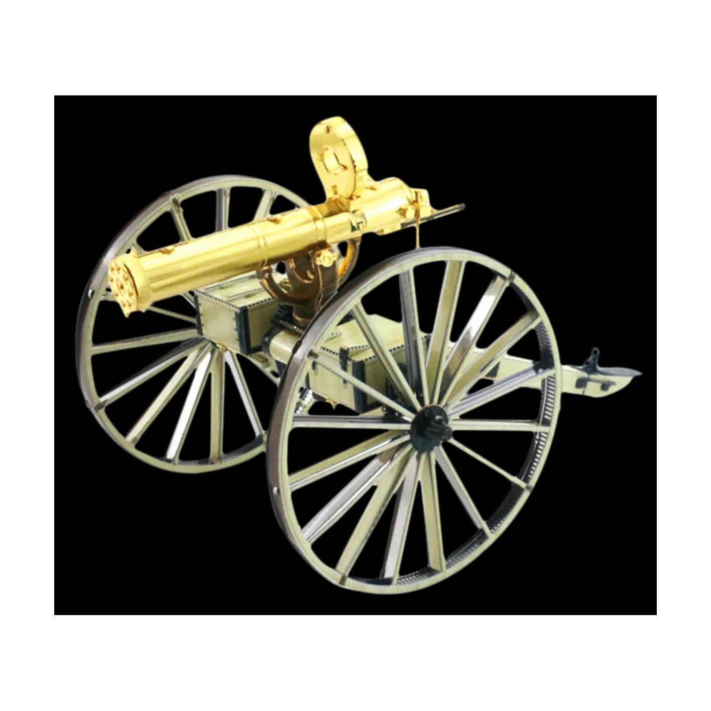 Image of Metal Earth 3D Laser Cut Steel Model Kit: Wild West Gatling Gun FASMMS188