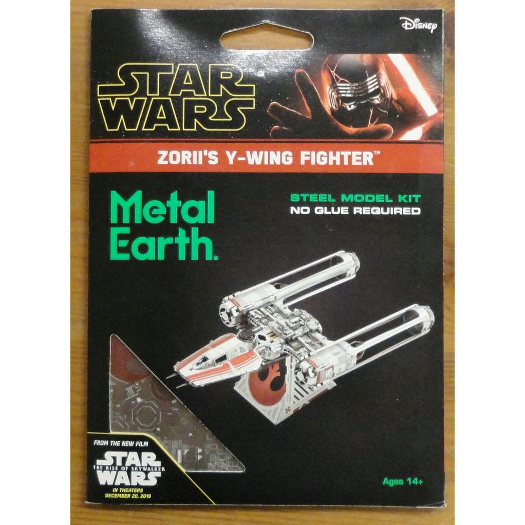 Image of Metal Earth 3D Laser Cut Steel Model Kit: Star Wars Y-Wing Starfighter FASMMS415