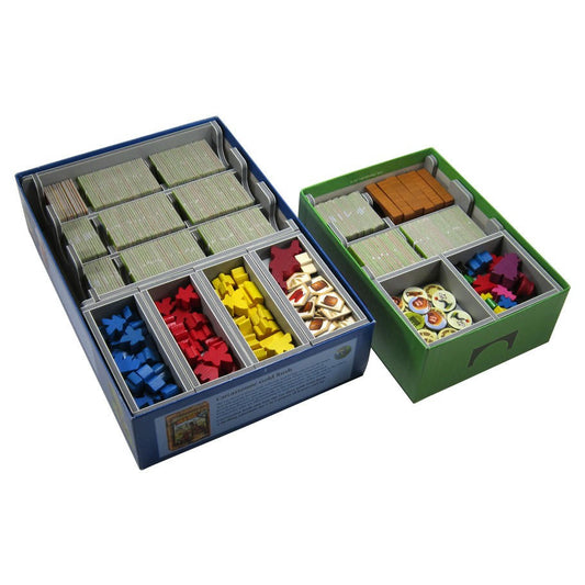 Image of Carcassone Board Game Organizer Box Insert by Folded Space FDSCAR
