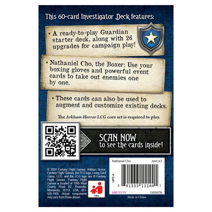 Image of Arkham Horror The Card Game: Nathaniel Cho Investigator Starter Deck FFGAHC47