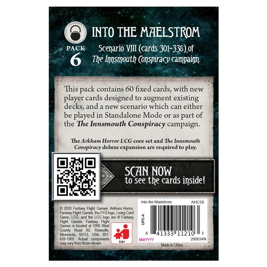 Image of Arkham Horror The Card Game: Into the Maelstrom Mythos Pack FFGAHC58