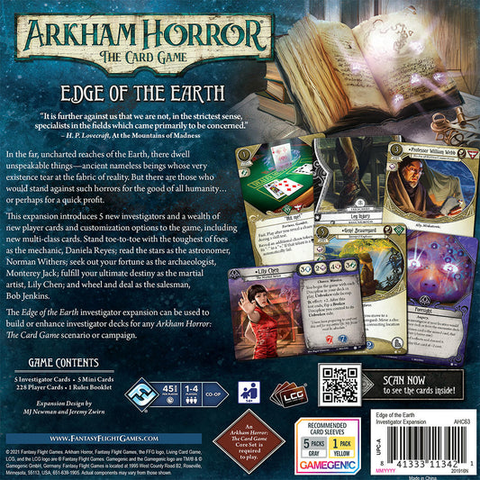 Image of Arkham Horror Card Game LCG: Edge of the Earth Investigator Expansion FFGAHC63