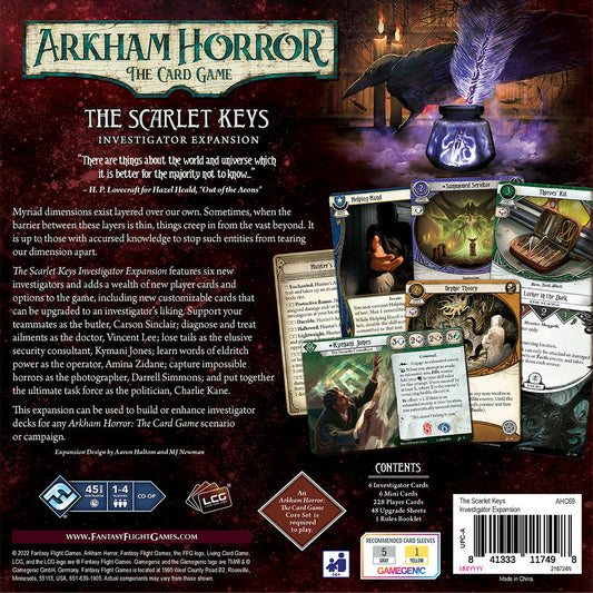 Image of Arkham Horror Card Game: The Scarlet Keys Investigator Expansion FFGAHC69