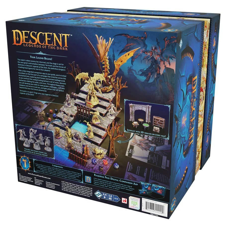 Image of Descent: Legends in the Dark Fantasy Board Game Fantasy Flight Games FFGDLE01