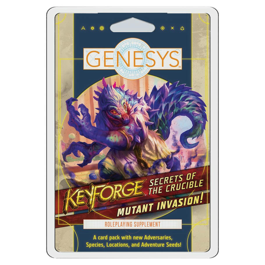 Image of Keyforge Secrets of the Crucible: Mutant Invasion! Supplement Genesys RPG GNS13