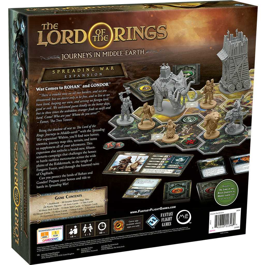 Image of Lord of the Rings: Journeys in Middle Earth Spreading War Expansion FFGJME08