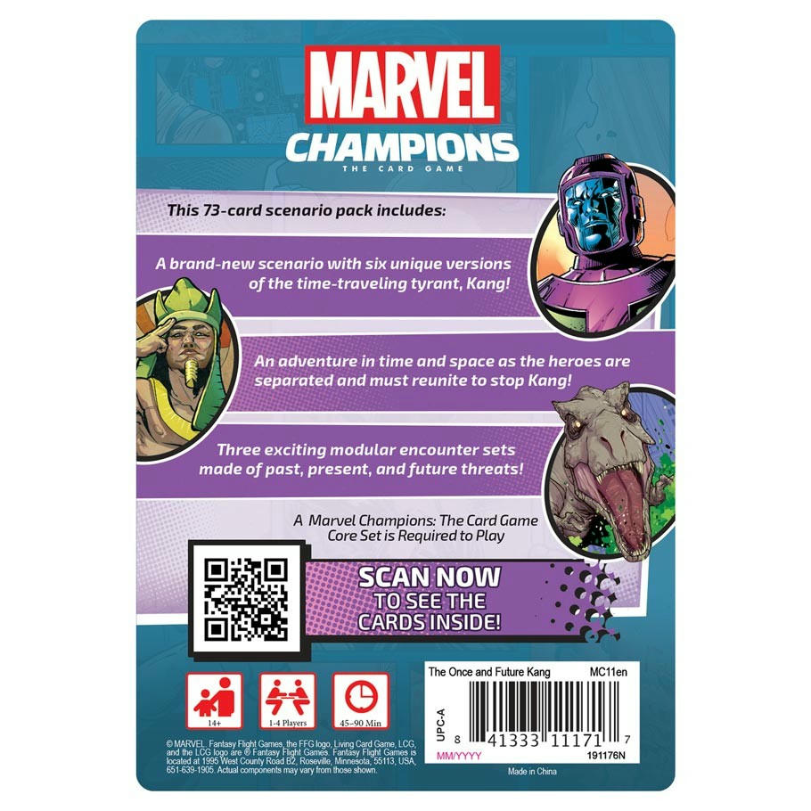 Image of Marvel Champions Card Game: The Once & Future Kang Scenario Pack FFGMC11EN