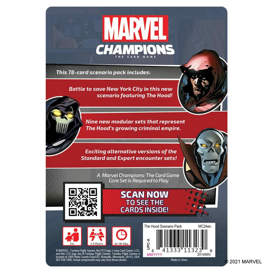 Image of Marvel Champions Card Game: The Hood Scenario Pack FFGMC24EN