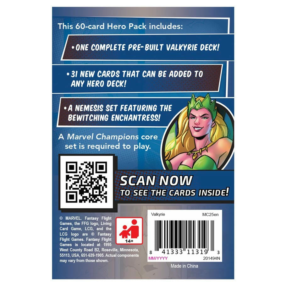 Image of Marvel Champions Card Game: Valkyrie Hero Pack FFGMC25EN 