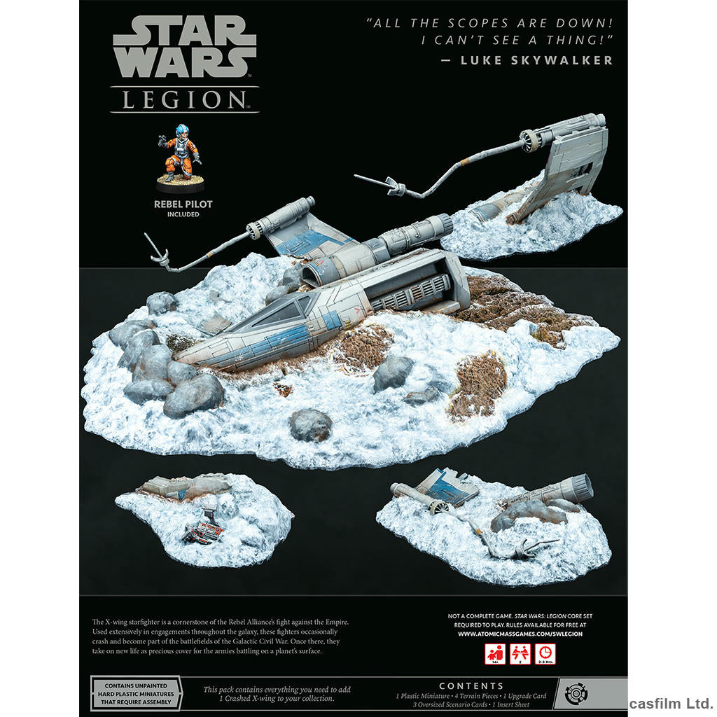 Image of Star Wars Legion Miniatures game: Crashed X-Wing Battlefield Expansion SWL100EN