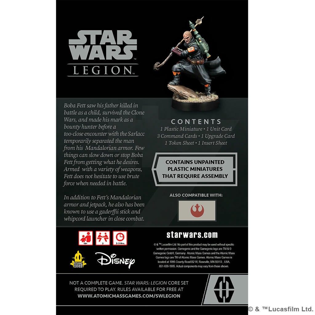 Image of Star Wars Legion Miniatures game Boba Fett (Daimyo) Operative Expansion SWL104EN