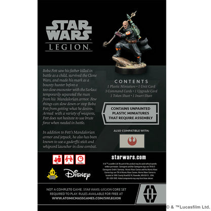 Image of Star Wars Legion Miniatures game Boba Fett (Daimyo) Operative Expansion SWL104EN