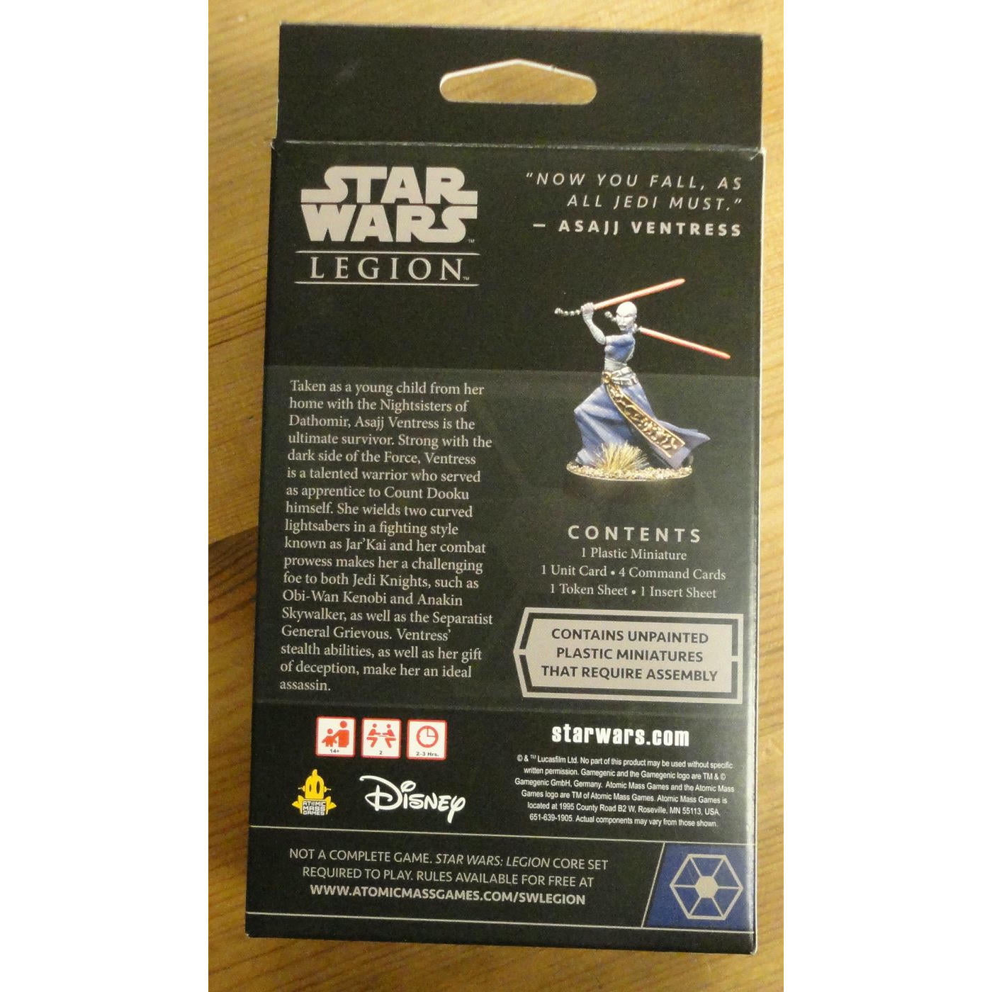 Image of Star Wars Legion Miniatures game Asajj Ventress Operative Expansion SWL108EN