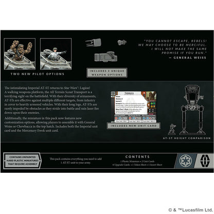 Image of Star Wars Legion Miniatures game: AT-ST Walker Unit Expansion FFGSWL138EN
