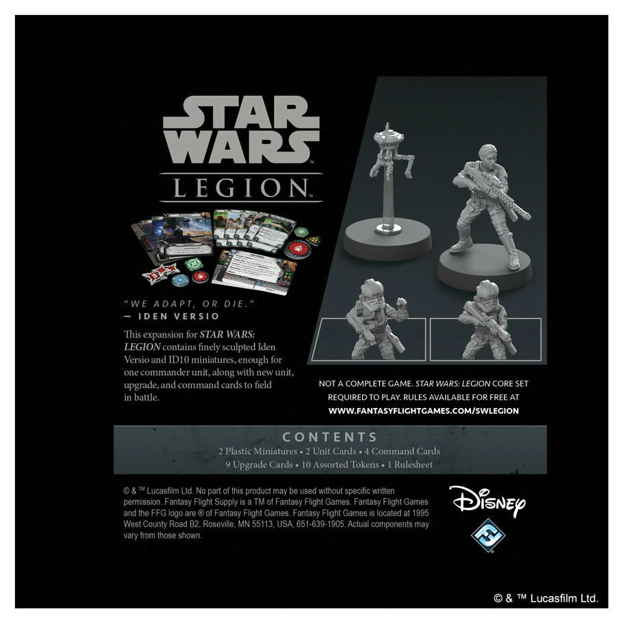 Image of Star Wars Legion Miniatures game: Iden Versio and ID10 Commander FFGSWL60