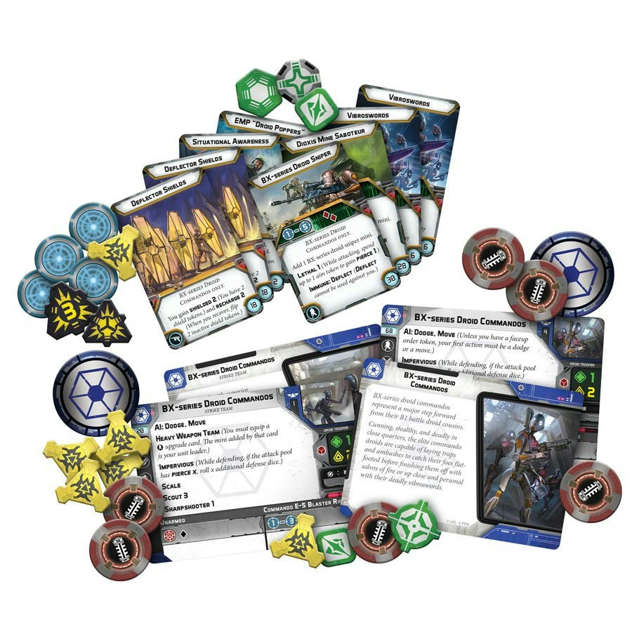 Image of Star Wars Legion Miniatures game: BX-Series Droid Commandos Expansion FFGSWL72