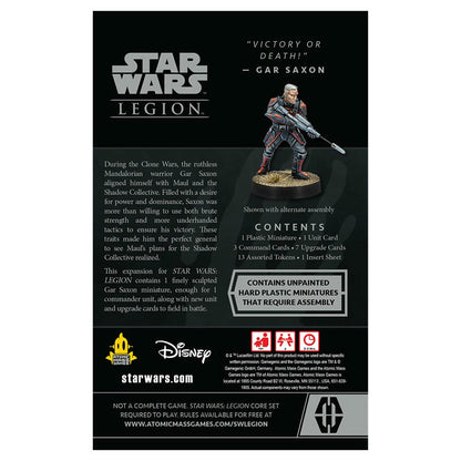 Image of Star Wars Legion Miniatures game: Gar Saxon Commander Expansion FFGSWL93EN
