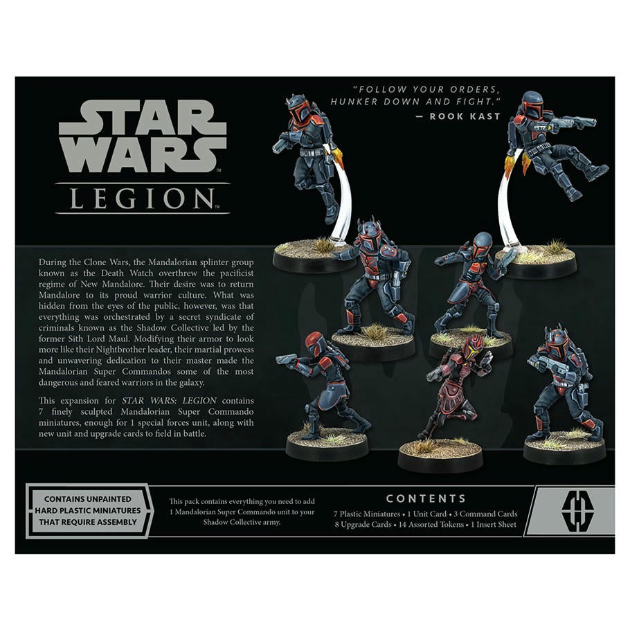 Image of Star Wars Legion Mandalorian Super Commandos Expansion SWL94EN Fantasy Flight