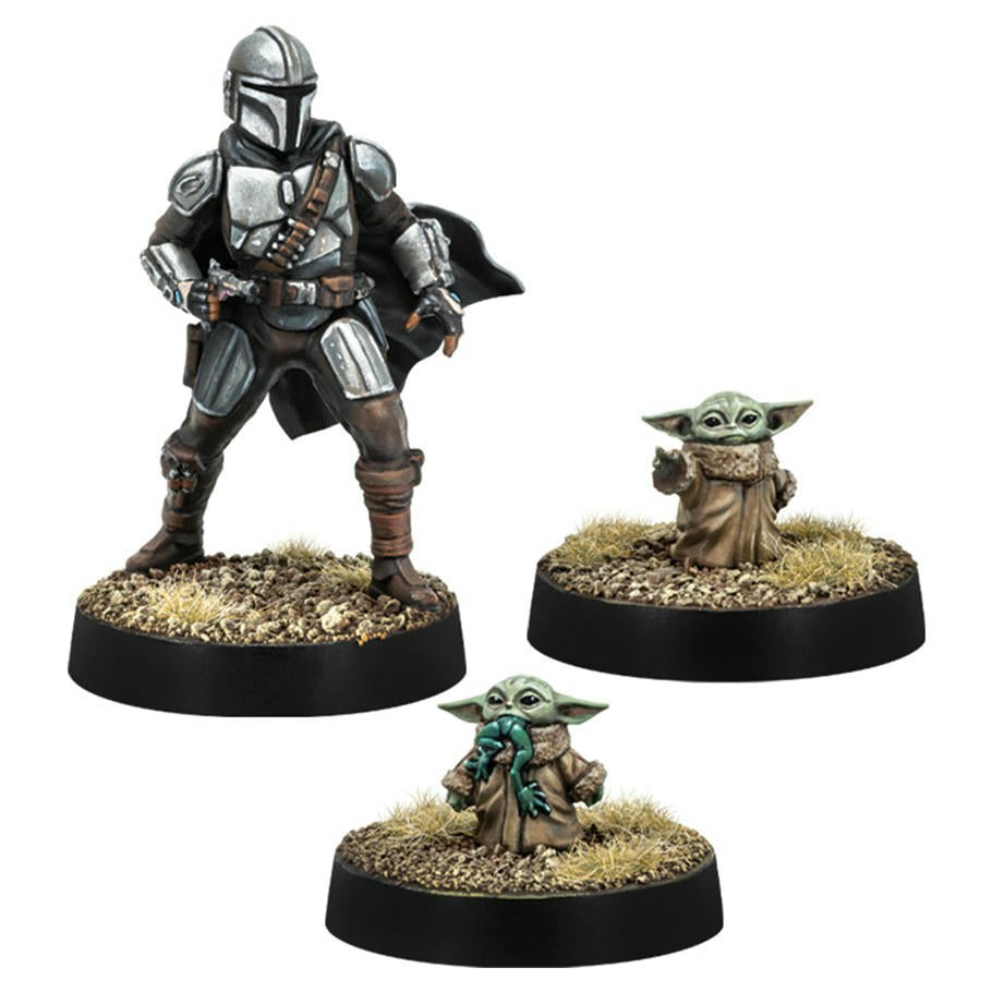 Image of Star Wars Legion Miniatures game: Din Djarin & Grogu Operative Expansion SWL98EN