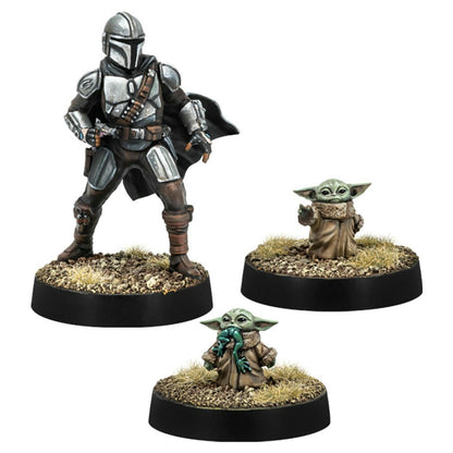 Image of Star Wars Legion Miniatures game: Din Djarin & Grogu Operative Expansion SWL98EN