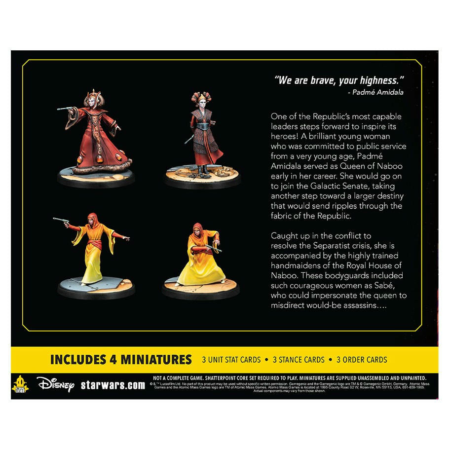 Image of Star Wars Shatterpoint We Are Brave Queen Padme Squad Pack FFGSWP15