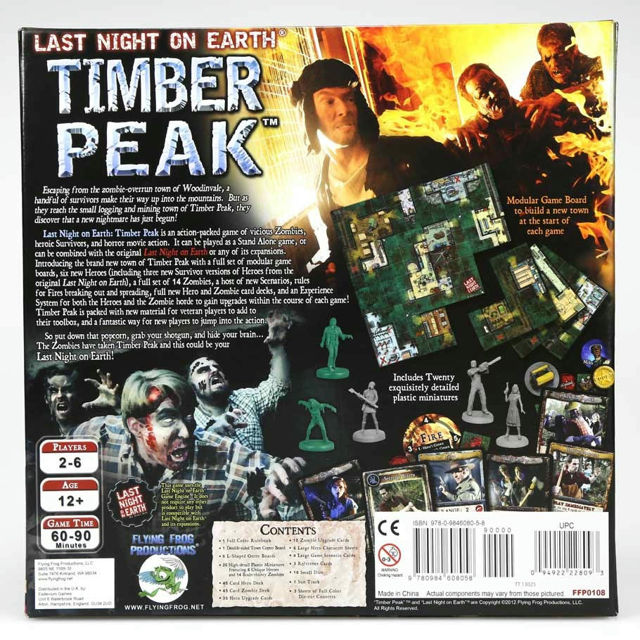 Image of Last Night on Earth Timber Peak Board Game Flying Frog Productions FFP0108