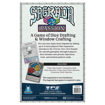 Image of Sagrada Board Game: PASSION Expansion by Floodgate Games FGGSA03
