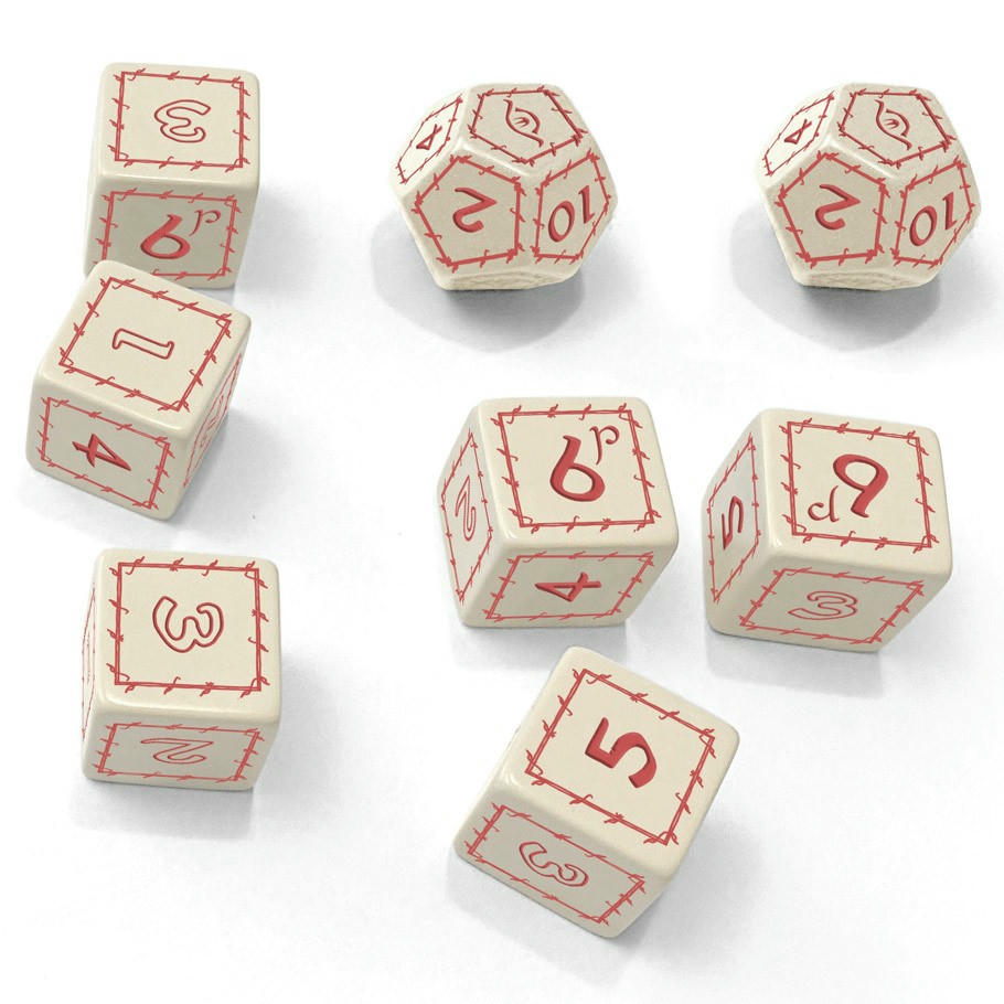 Image of The One Ring Roleplaying Game RPG: White Dice Set FLFTOR006 Middle Earth