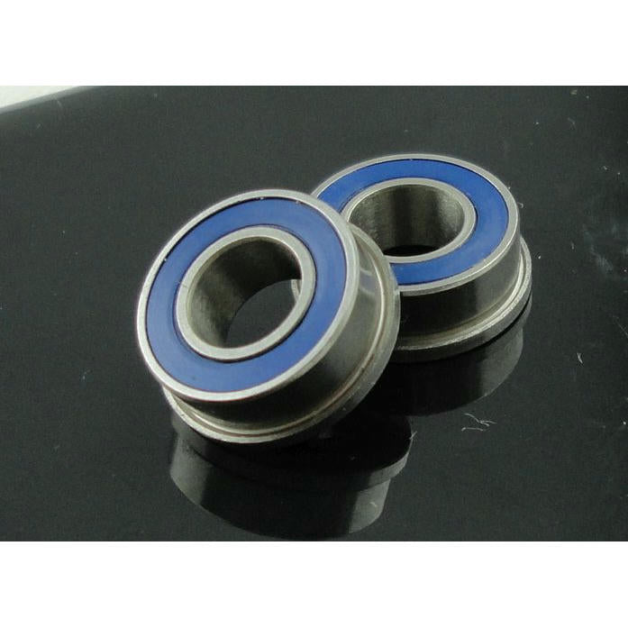 Image of 1/4x1/2x3/16 Flanged Blue Rubber Sealed Bearings (price per bearing) FR1882RS