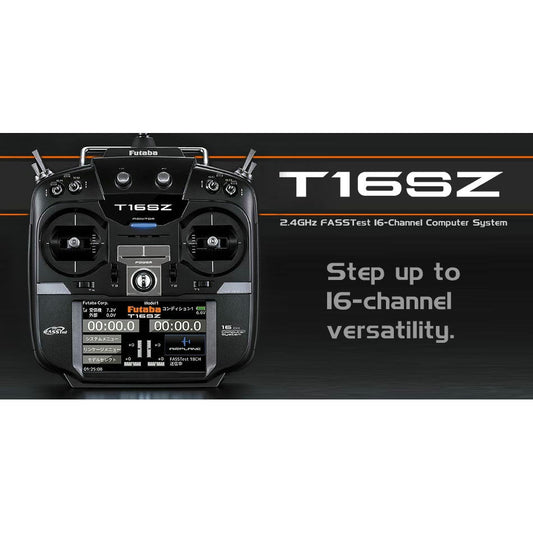 Futaba 01004355-3 16Sza 2.4GHz FASST Airplane Spec Radio System with