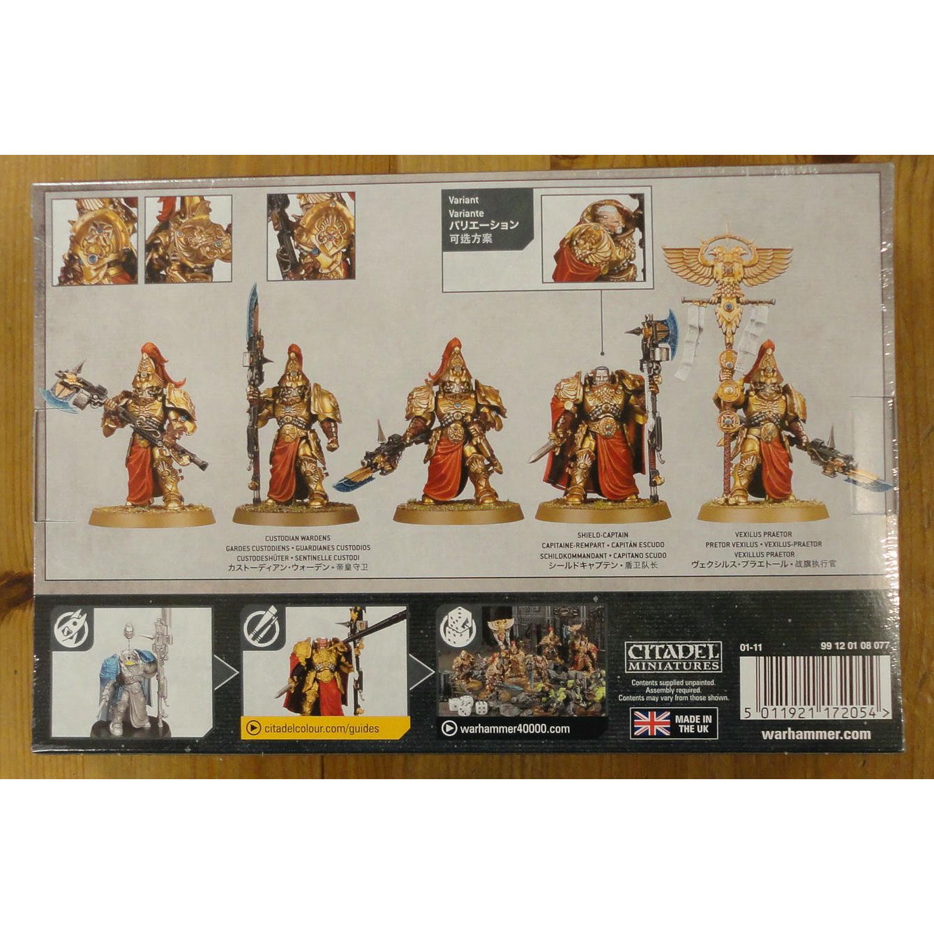 Image of Warhammer 40K 40,000 Adeptus Custodes Custodian Wardens Miniatures GAW01-11