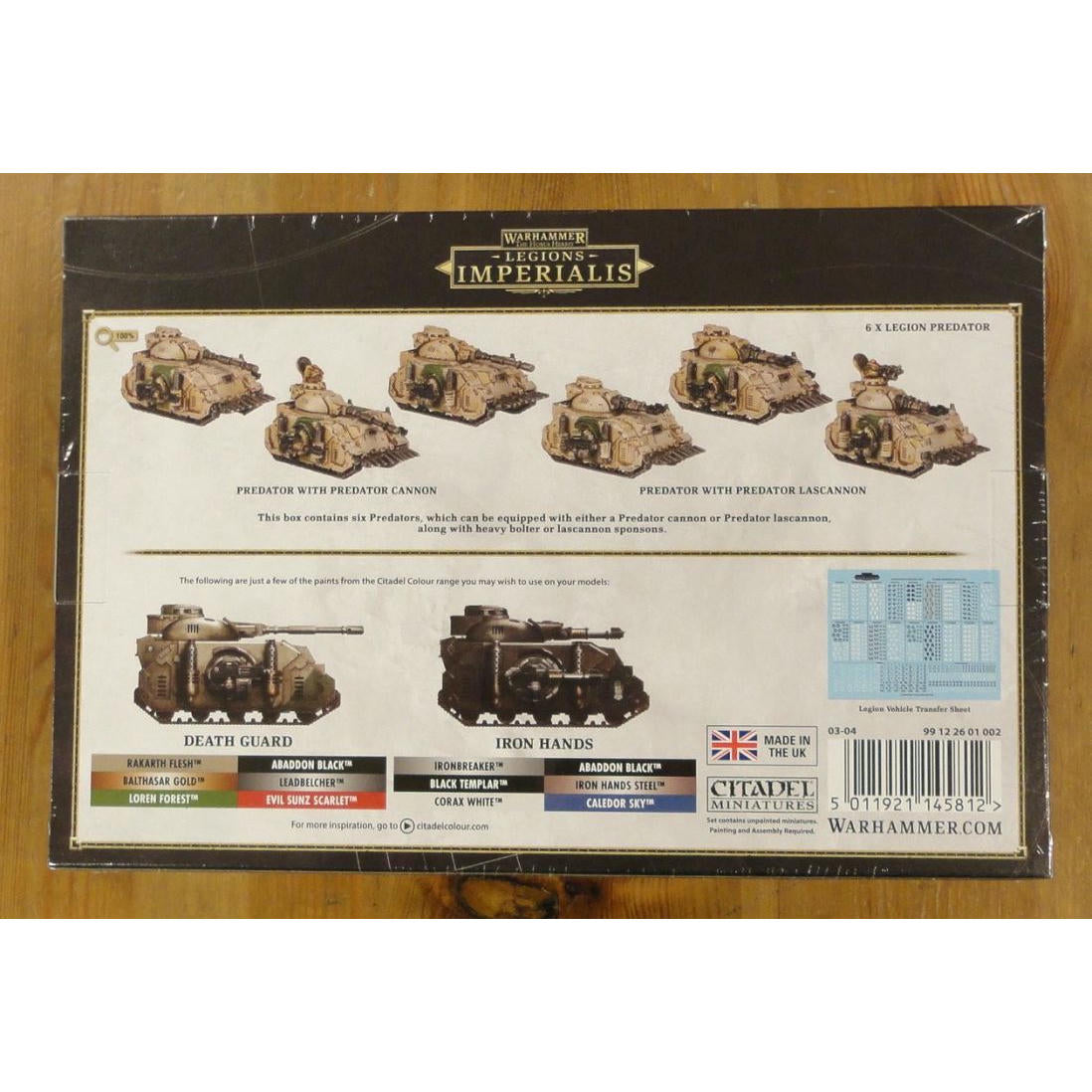 Image of Warhammer Legions Imperialis Legiones Astartes Predator Sqaudron GAW03-04