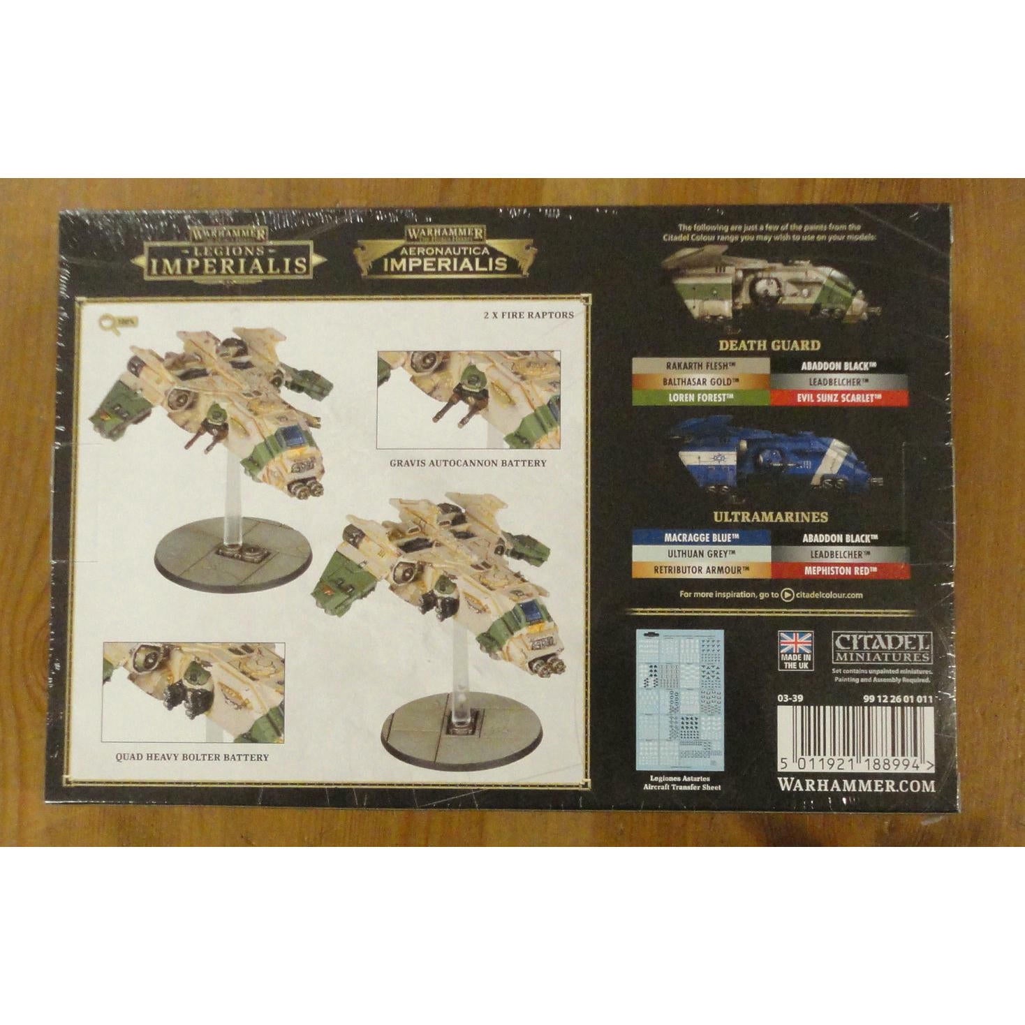 Image of Warhammer Legions Imperialis Legiones Astartes Fire Raptor Gunship Squadron