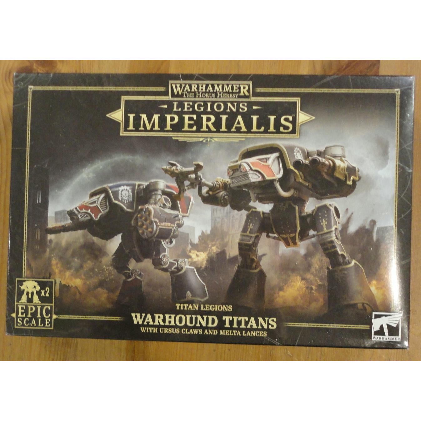Image of Warhammer Legions Imperialis Titan Legions Dire Warhound Titans w/Usrus/Melta