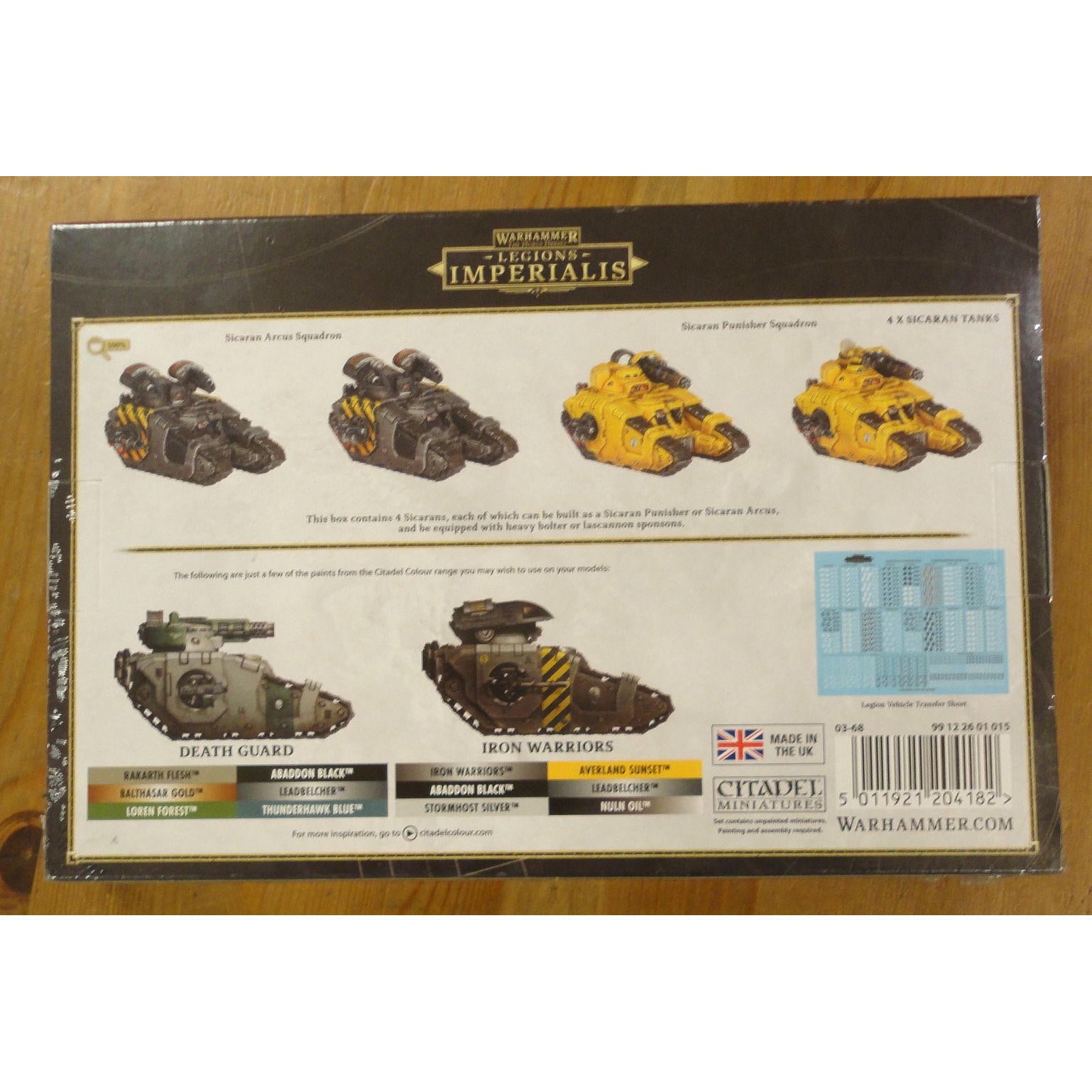 Image of Warhammer Legions Imperialis Sicarian Arcus and Punisher Squadron GAW03-68