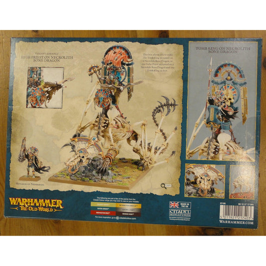 Image of Warhammer The Old World Tomb King/Liche Priest on Necrolith Bone Dragon