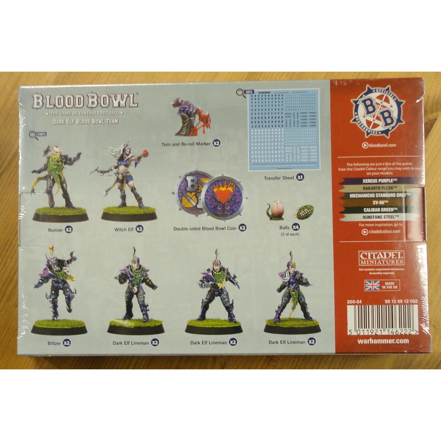 Image of Blood Bowl: Naggaroth Nightmares Dark Elf Team by Games Workshop/Citadel 200-54