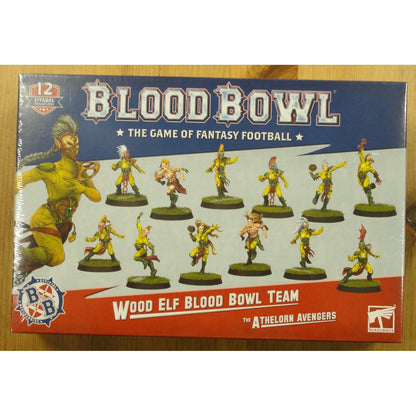 Image of Blood Bowl: Wood Elf Athelorn Avengers Football Team 12 minis GAW200-66