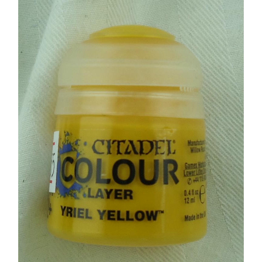 Image of Citadel Layer Yriel Yellow Acrylic Paint by Games Workshop GAW22-01