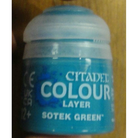 Image of Citadel Layer Sotek Green Acrylic Paint by Games Workshop GAW22-19