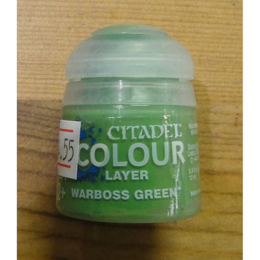 Image of Citadel Layer Warboss Green Acrylic Paint by Games Workshop GAW22-25