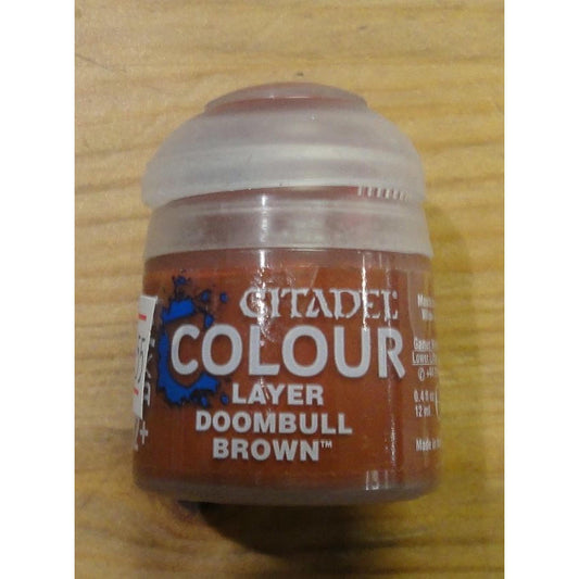 Image of Citadel Layer Doombull Brown Acrylic Paint by Games Workshop GAW22-45